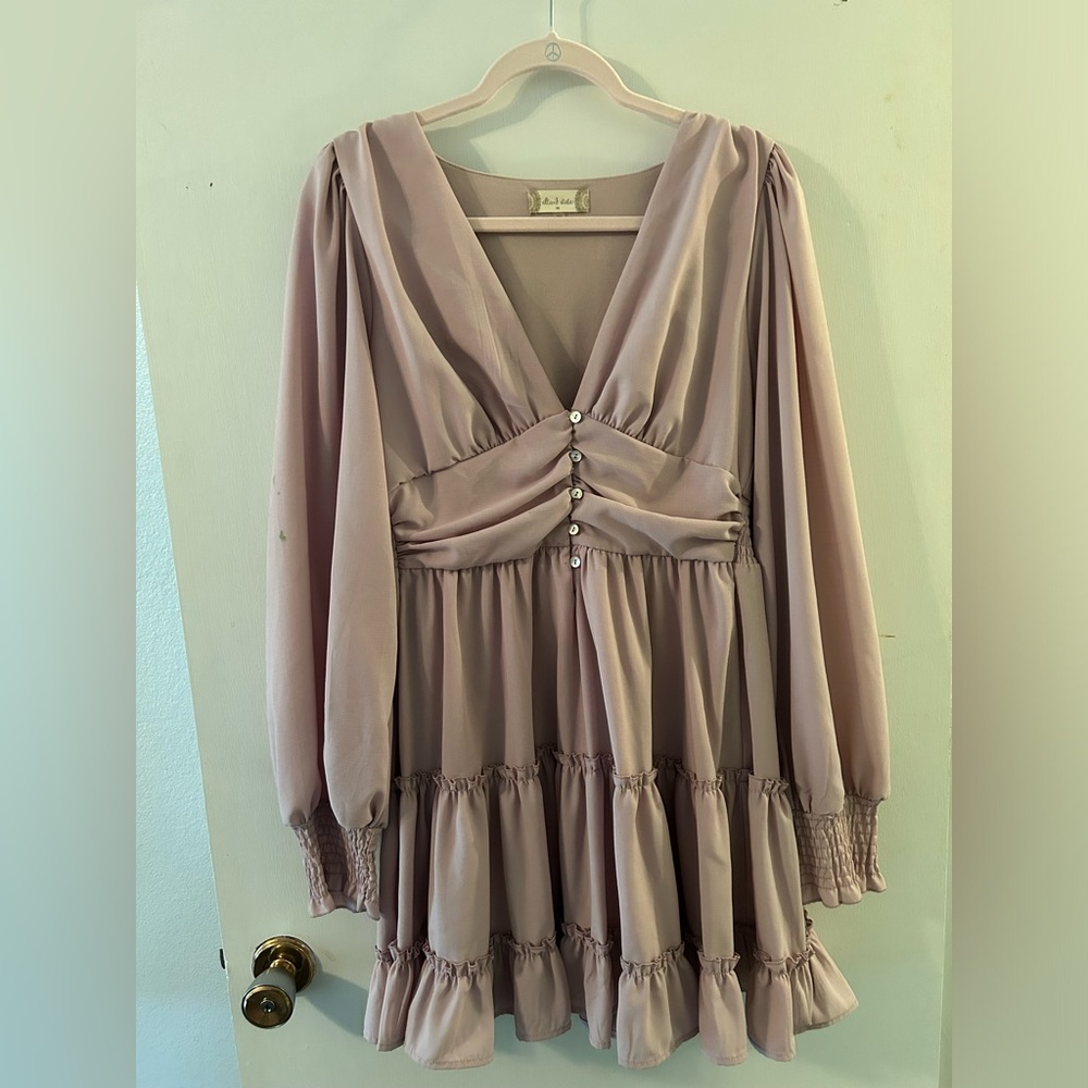 Altar’d State Pink V neck dress